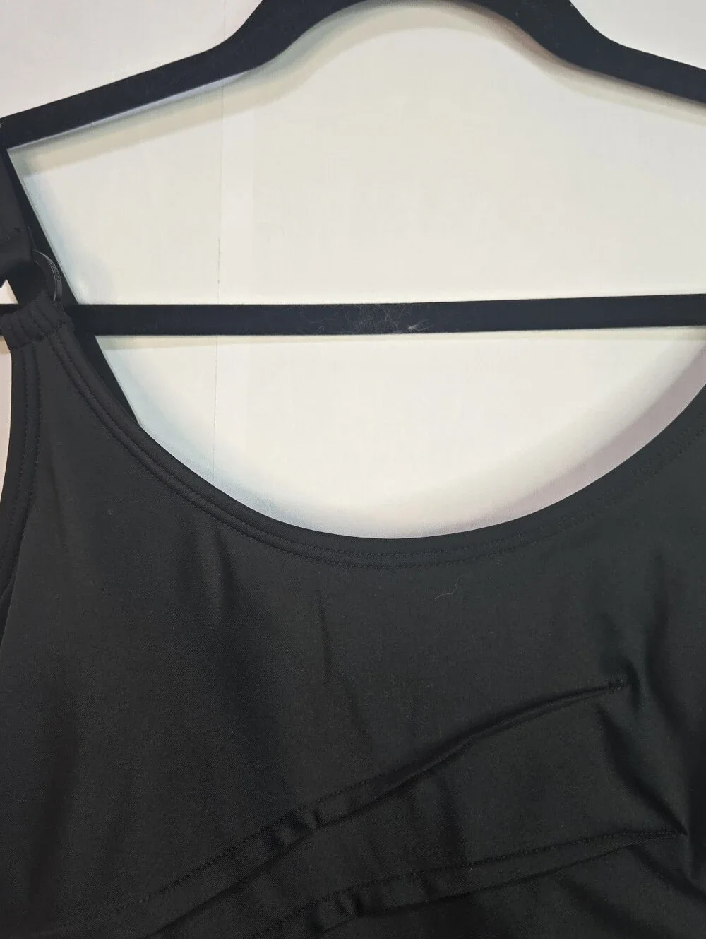 DKNY Black One-Piece Swimsuit Size S With Tummy Compression Removable Cups NWOT - Picture 3 of 9